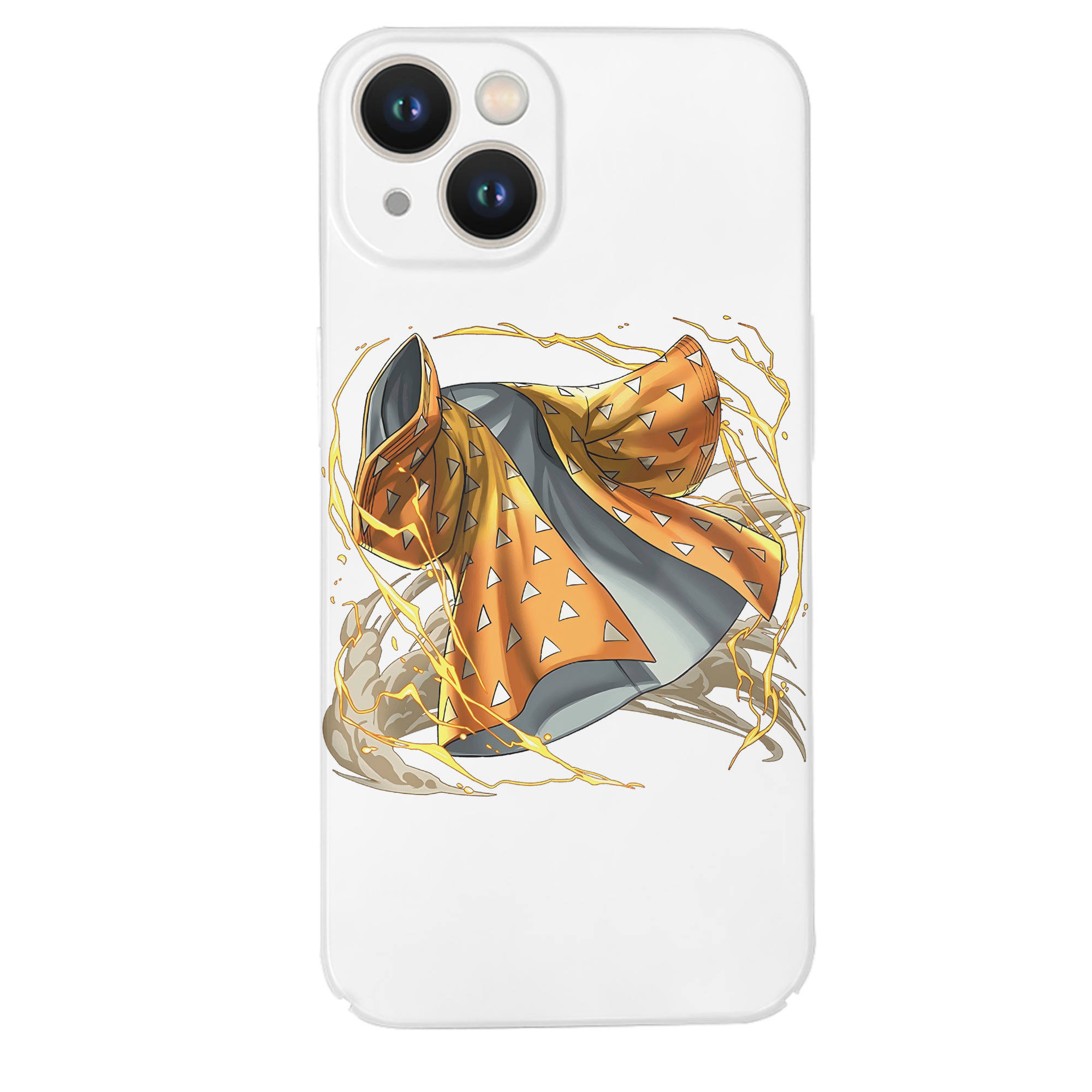 （画像用） 鬼滅の刃（きめつのやいば）我妻 善逸／あがつま ぜんいつ Agatsuma Zenitsu 【iPhone 14シリーズ対応】ハードケース